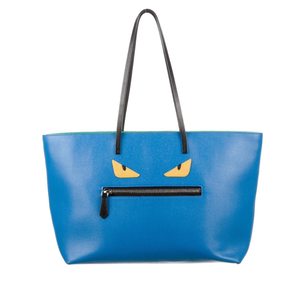 RARE Blue Fendi Medium Monster Tote